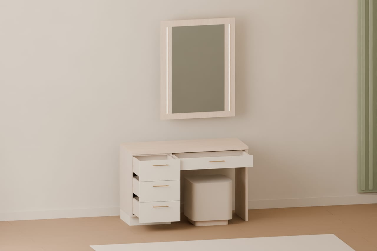 Natura Vanity · makyaj masası · açık konum, ikinci açı