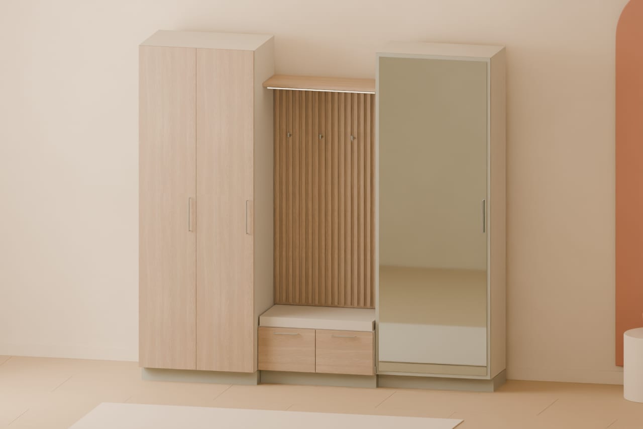 Linea Mirror · aynalı vestiyer · genel görünüş